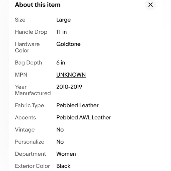 Michael Kors Dalia  Leather Shoulder Tote Large Black Handbag Retail $384 - Picture 12 of 15